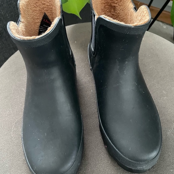 Chooka Womens size 7 Black Rain Boots Fisherman Asthetic Waterproof - Picture 3 of 7